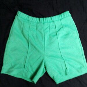 Vintage 60s K-Mart Neon Green Polyester Shorts